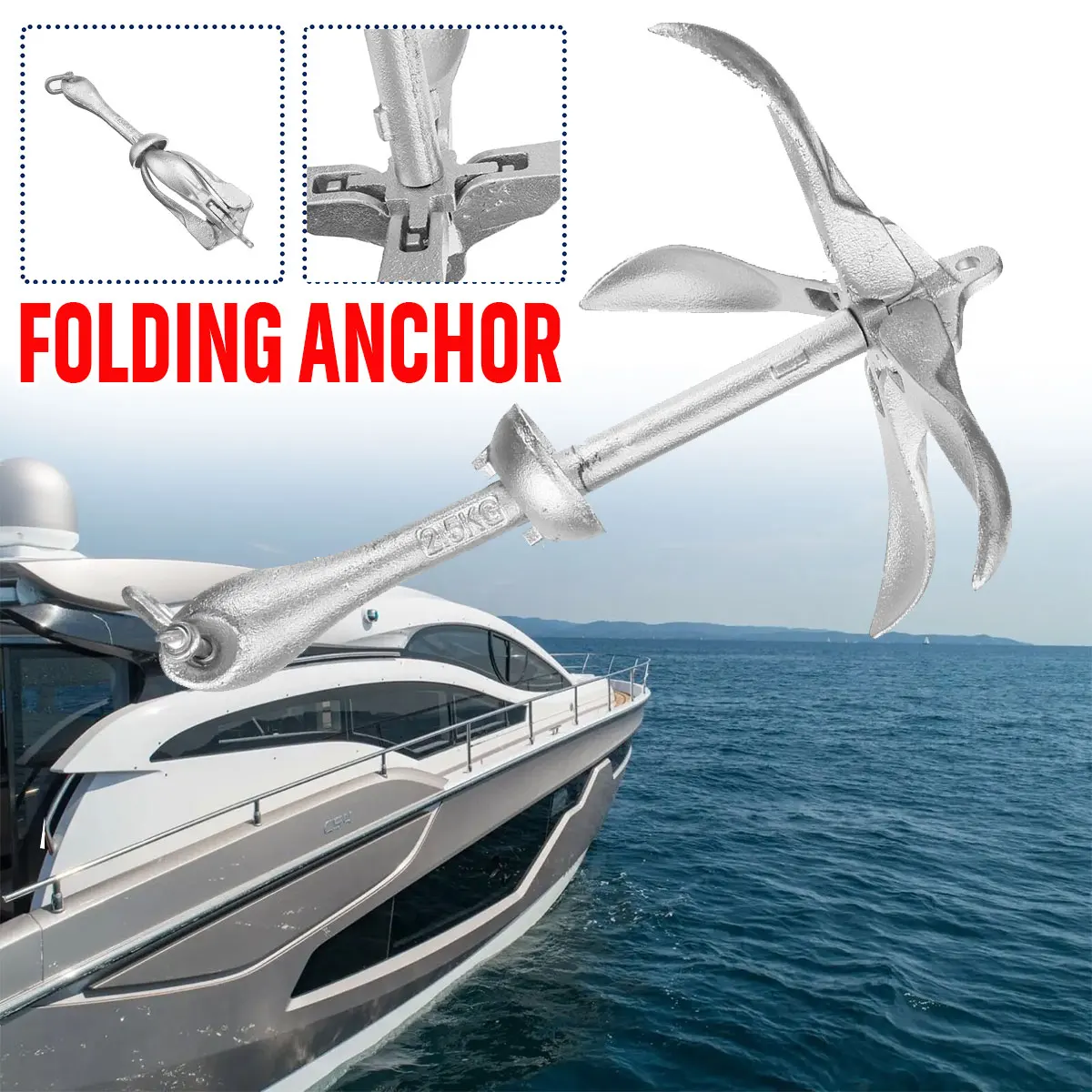 2.5KG/3.2KG For Marine Yacht F - đánh giá và giá Fishing Boat Anchor