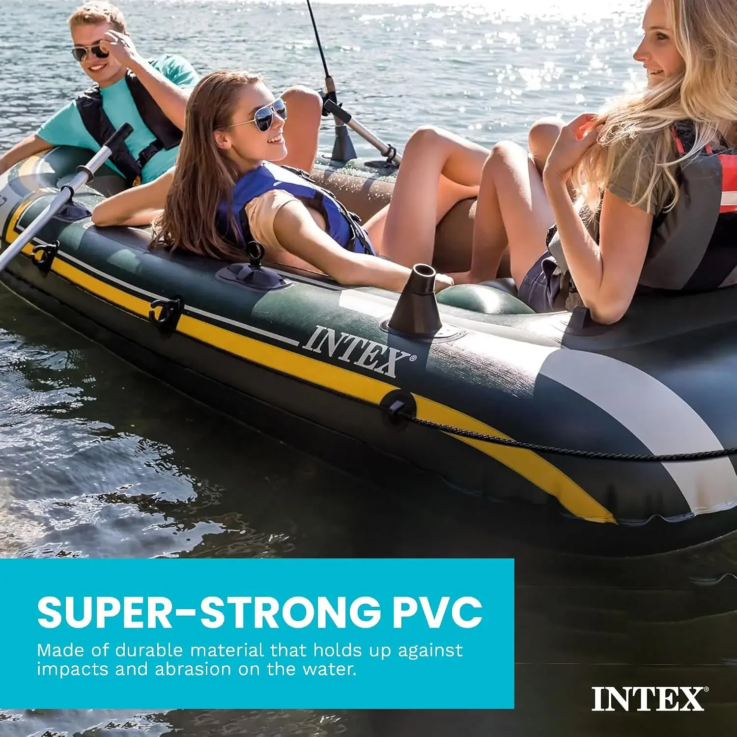 INTEX 66332EP Seahawk 2 Inflat - đánh giá và giá Fishing Boat Oar