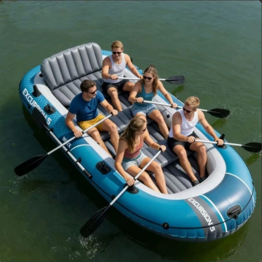 2-person 4-person thick kayak, - đánh giá và giá Fishing Boat Inflatable